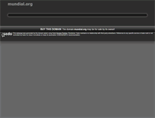 Tablet Screenshot of mundial.org